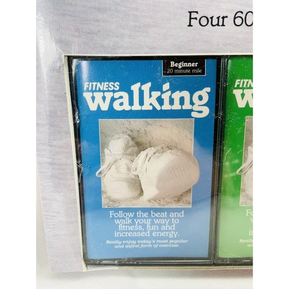 Fitness Walking Beginner Intermediate to Expert Exercise Cassette Tape Box Set - Picture 3 of 12